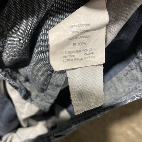 J. Crew Stanton Shorts Men Size 35 Navy Blue Floral Chino Casual Print Vacation - Picture 4 of 9